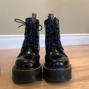 Dr. Martens Jadon smooth leather platform boots